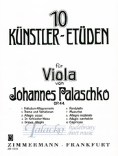 10 Kunstler Etüden (Ten Artistic Studies) for Viola